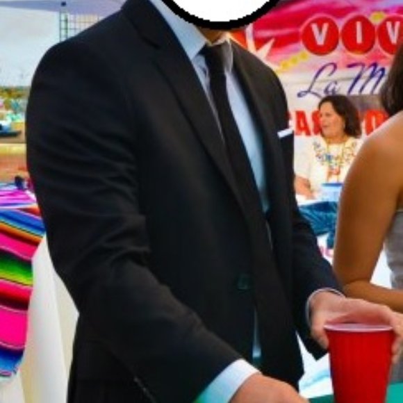 Kenneth Cole Black Suit - Extra Slim Worn Once! - Picture 2 of 3